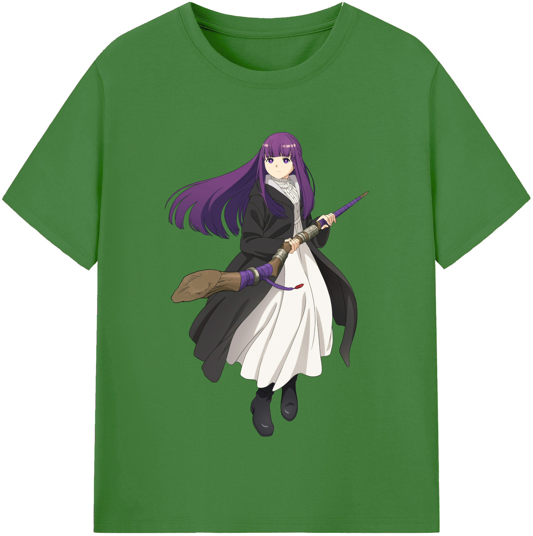 （画像用） 葬送のフリーレン Frieren レディースカジュアルプリントTシャツ（綿100％）